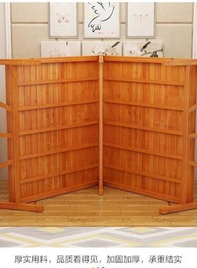 竹床折叠床单人出EIB双人简凉易家用款成人竹板床一米二租房木硬