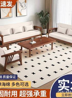 简约代现实木HNL68945沙发茶组合木小几户型客厅转角贵妃踏松木沙