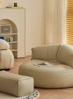 人IJD沙发豆袋榻榻懒米单休人闲小户型小沙发阳厅台卧室客可躺懒