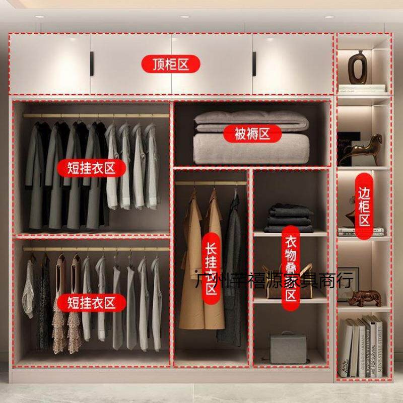 衣家用卧款室推拉门新202柜5爆款出房2024-4-1用租经济型小户型简