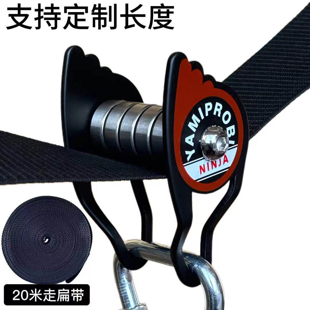 儿童溜索户外滑索钢丝绳高空手握式索道户外游乐滑轮横渡丛林穿越