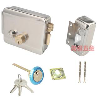 7103拉双头带反丝锁电控智能锁单元 1073拉丝门防楼宇对讲锁出租屋