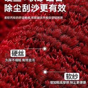 地垫入户门地毯205F9759TJM新款 耐红免洗门脏口脚垫色2进门垫