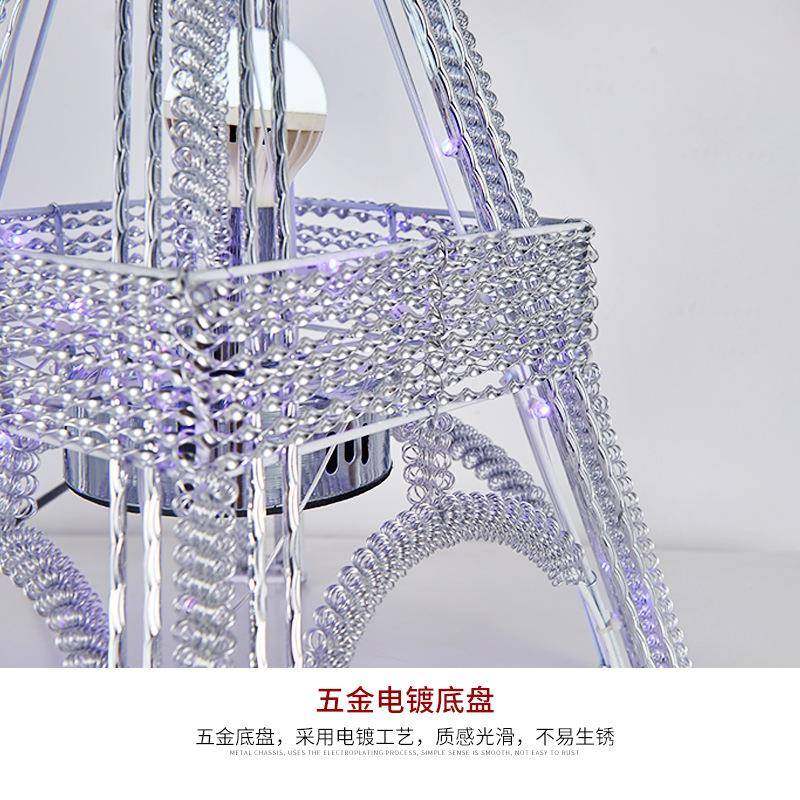 台灯现代时尚喜庆卧室厅床6145银头装饰灯婚饰送庆礼装客床头落地