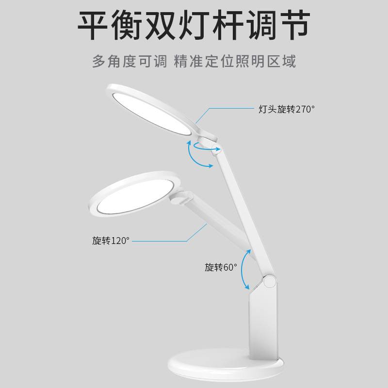 台灯学习用护眼灯国AA学生儿童书桌面写作业全光谱写字够亮超亮图片