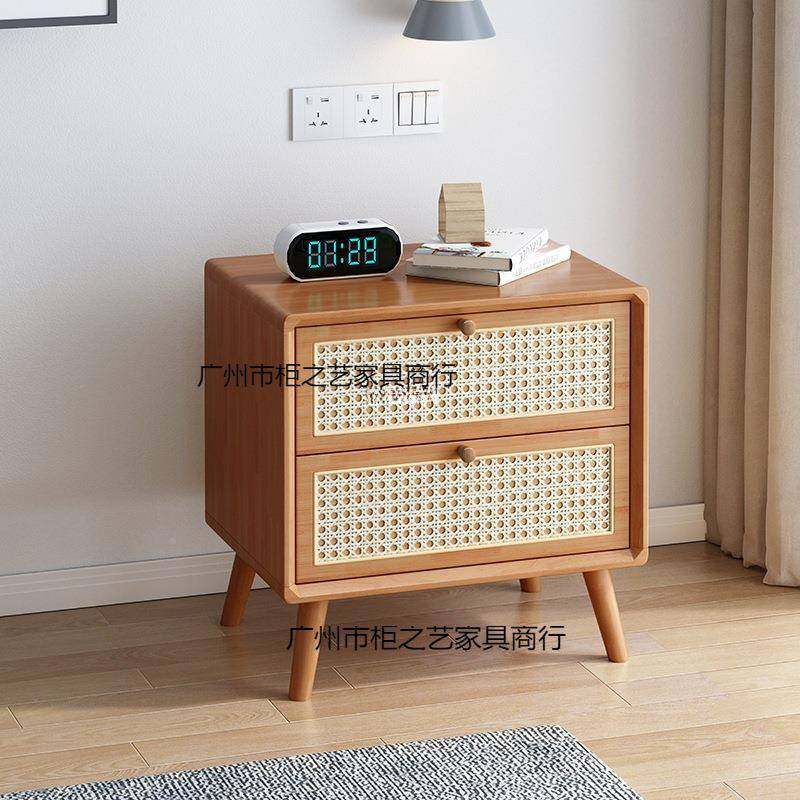 中风实木头柜古藤编床头家床用藤编柜子家用简约卧室床边纳柜双抽,玩具/童车/益智/积木/模型,其它,淘宝优惠券,粉丝福利购,淘宝优惠卷