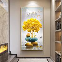 画高端入户关晶画瓷镶钻装饰走廊过道壁画现玄CYCY玄关代简约抽象
