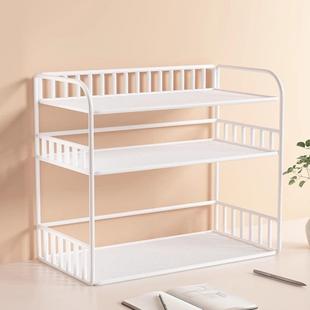 桌书架CMX桌面置物上架公办桌收纳餐桌宿舍书桌多层小层位架工分