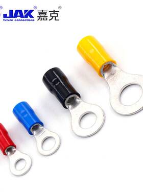 RV2光伏配线用接地线端头 圆形绝缘紫铜冷压接线端子 KF02端子KS2