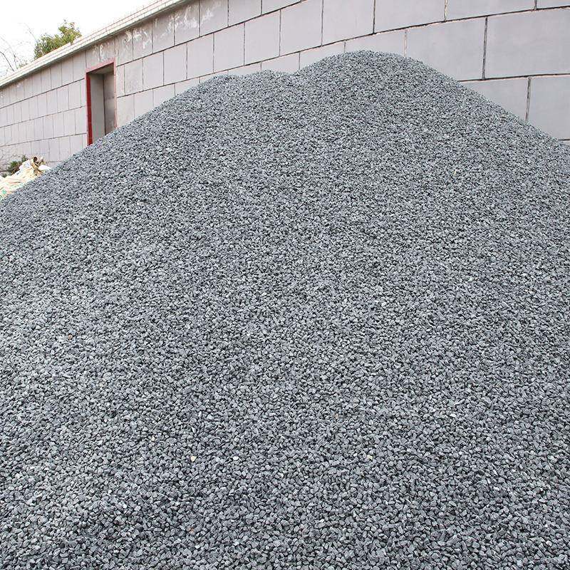 黑工色砾石铺路灰色水山洗石水磨石建筑机制程透水小630碎石子枯