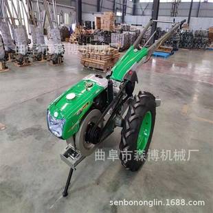 旱打田手扶拖拉旋机耕机多功能小型耕地农用机运输水大马438力拖