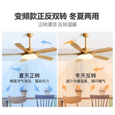 2025新款客厅吊扇灯美式顶风吊扇风吊灯餐一体家用厅中山灯具62扇