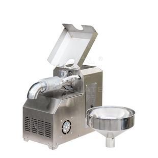 全小型动花生榨油机不锈钢芝麻榨油机多功亚麻能籽菜籽榨油ZHR自