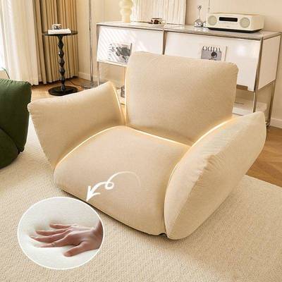 懒人沙发椅折可人睡可躺榻GMR榻米客躺厅单叠椅卧室休闲小沙发阳台椅