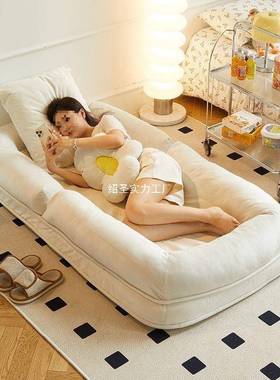 巨人类窝大懒人沙发可躺可睡单人榻榻NPR卧米折叠阳台室狗小沙发