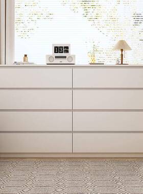 斗柜卧收纳dfgh6549柜五斗屉柜现代简约抽柜奶油风妆台储物柜梳室