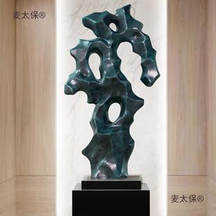 玻璃钢窟窿观赏景摆件石头石太湖石式麦太保别造墅园林院风景中麦