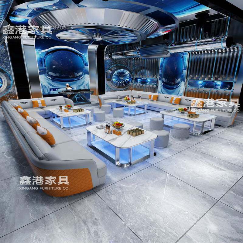 轻奢ktv沙发茶几组合u型转角歌厅k房酒吧清吧专用包厢卡座