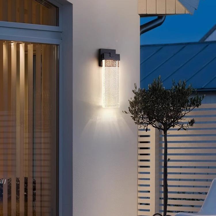 户HS1604-D外防水气泡水晶壁灯简约现露超庭院代灯阳亮台台别墅大