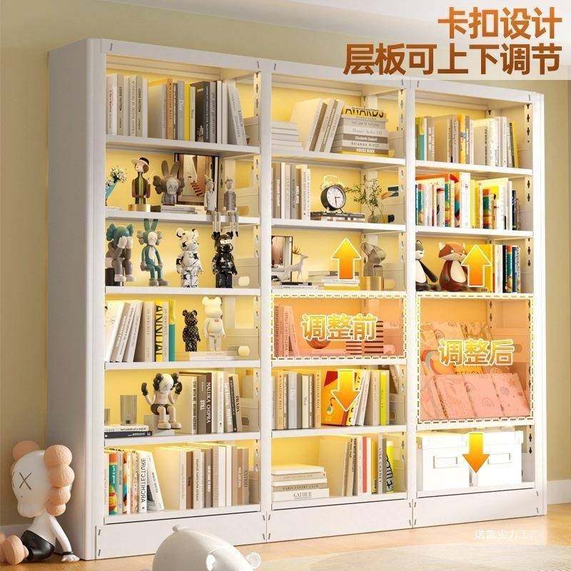 白板门轨道书早教画画柜白板门磁吸儿童钢制卧室ZDY-SJ91空白书架本架