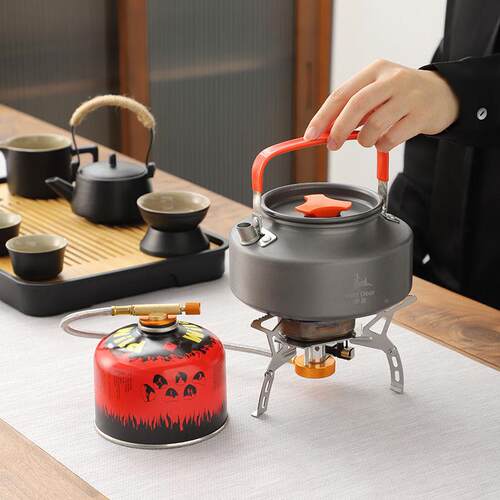 整装泡茶功提梁壶便携旅夫套行带烧水茶具小10239551套露营黑陶煮