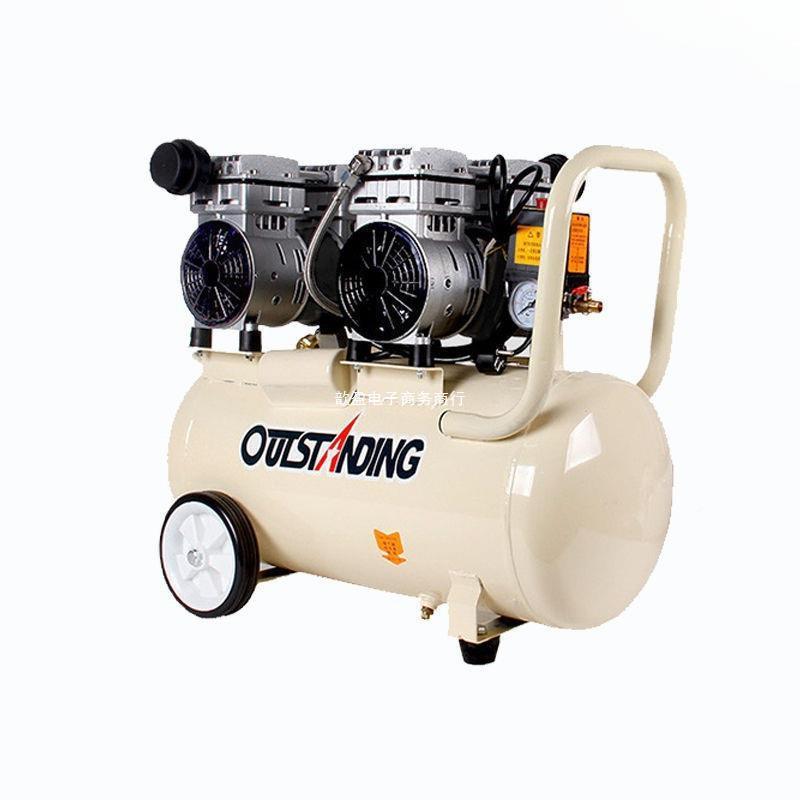 气泵小型音QBV无油压气机木工装修喷漆气磅220V空压静缩空机