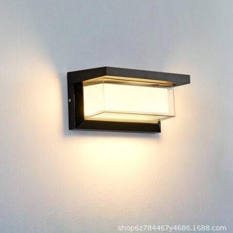 户外壁灯防水防潮中式LED入户灯花园阳台露台过道庭院外墙灯室外