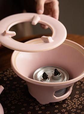 蜡烛DJT煮茶炉花茶日式提梁暖温壶陶瓷座加热炉保明火烤底温茶器