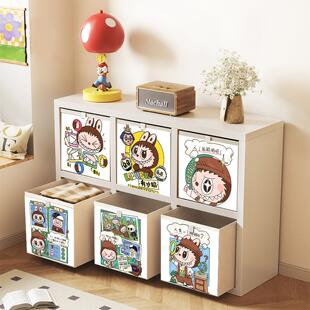 拉布布收纳箱大容量卡莱克格子柜收纳筐非藤编布艺收纳盒整理盒子