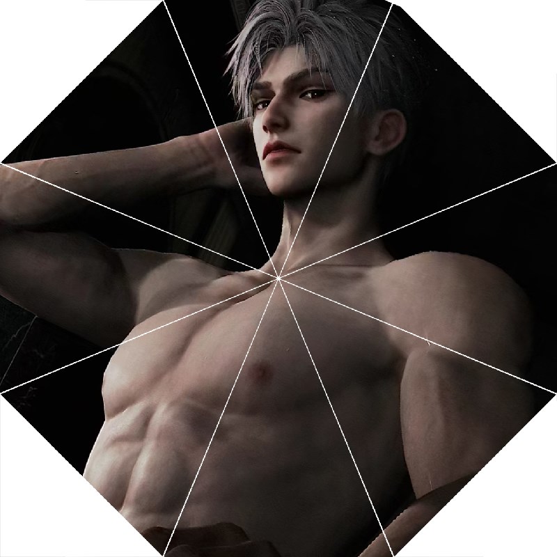 秦彻腹肌雨伞恋i与深空游戏周边三折自动黑胶晴雨两用伞学生搞笑