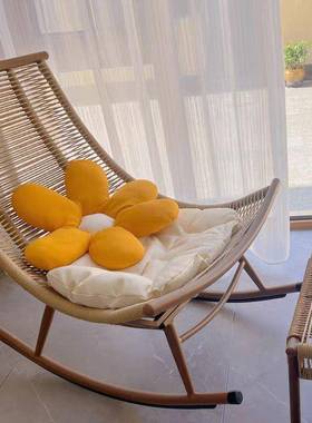 摇椅躺椅客厅阳台休闲午睡椅摇GFH新中式人逍遥椅网红懒户轻奢外