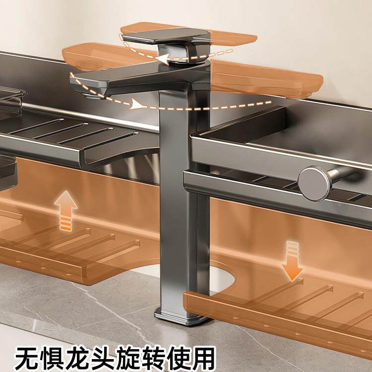 盆洗前孔UHM架壁挂式漱台置物浴室镜收纳架洗手台打优勤厕所免卫