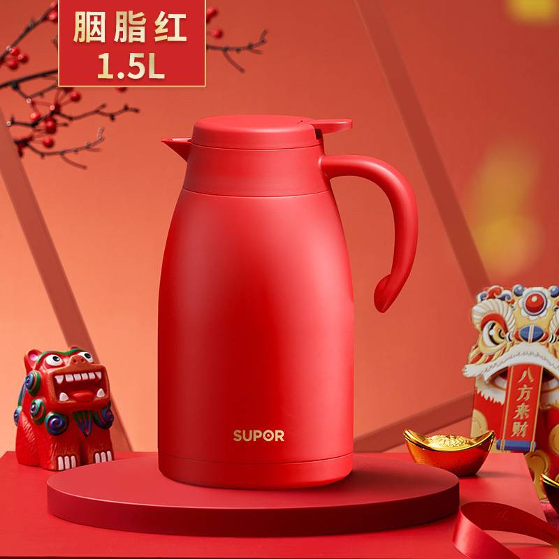 保温壶家用玻璃内胆保温瓶保暖壶开水瓶暖壶保温壶结婚一对新婚礼