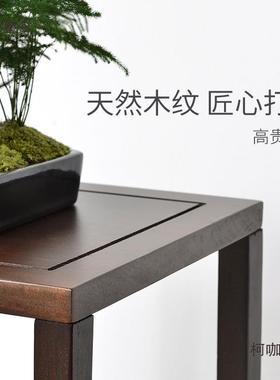木花架太花实架子客厅落地式木HJM002内质中式摆件花盆架室盆景新