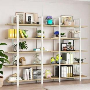 美式 铁艺实隔置物架落地复古板木架l书oft客厅隔咨询客服断工业风