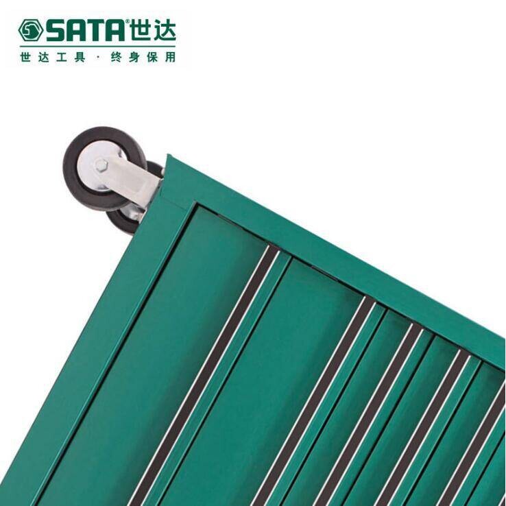 世达带抽屉轮工具车95109铁皮工具柜移动零件汽保维修手推车95107