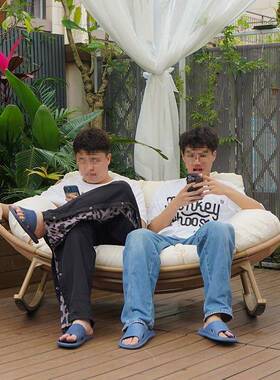 人椅阳大人摇躺双椅懒人台客厅休闲沙发可睡YJS觉户外庭院家用摇摇P^