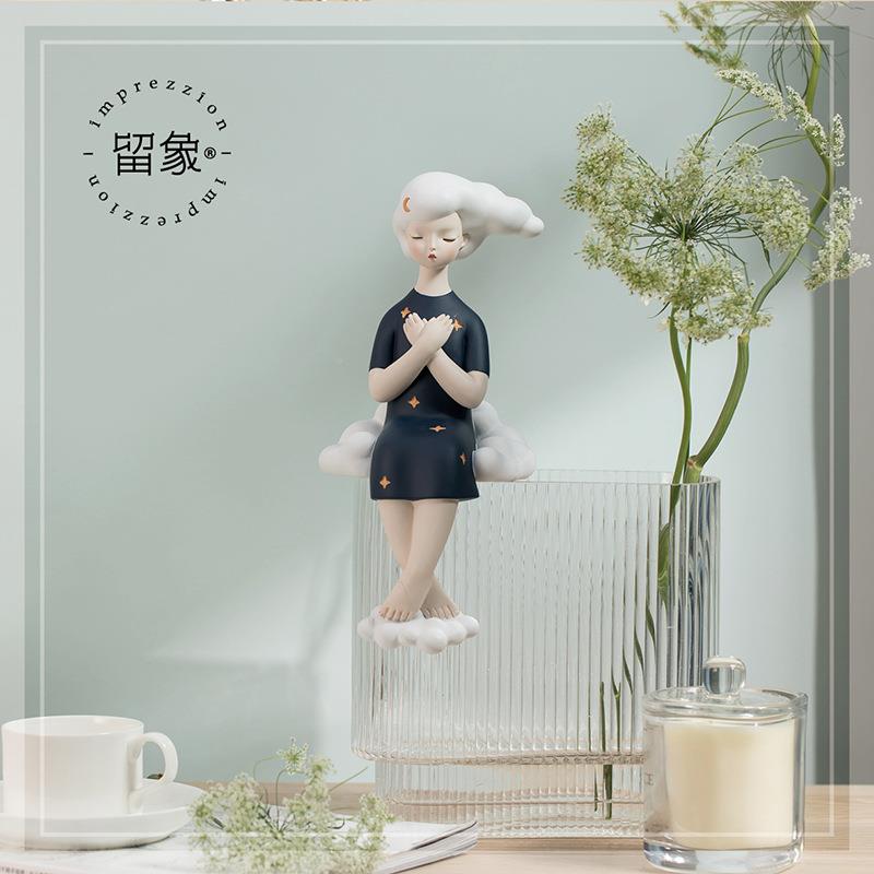 芸芸办客厅创桌面摆件电视柜公桌家装居饰品卧室床头意柜WMF艺术