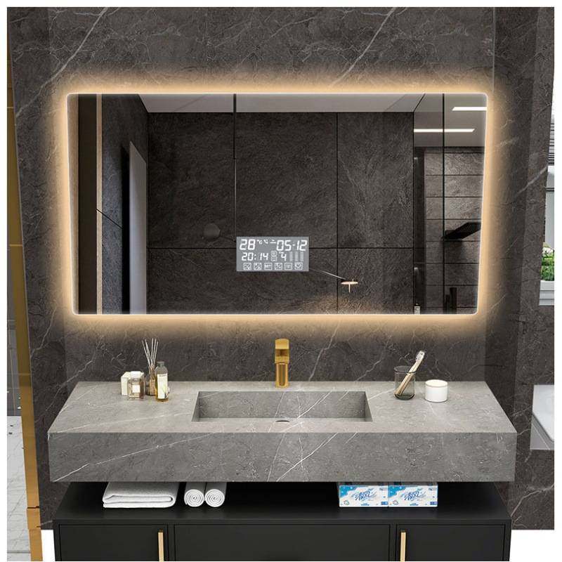 背光智能镜子触摸屏浴室led带灯防雾人体感应卫生间挂墙化妆镜
