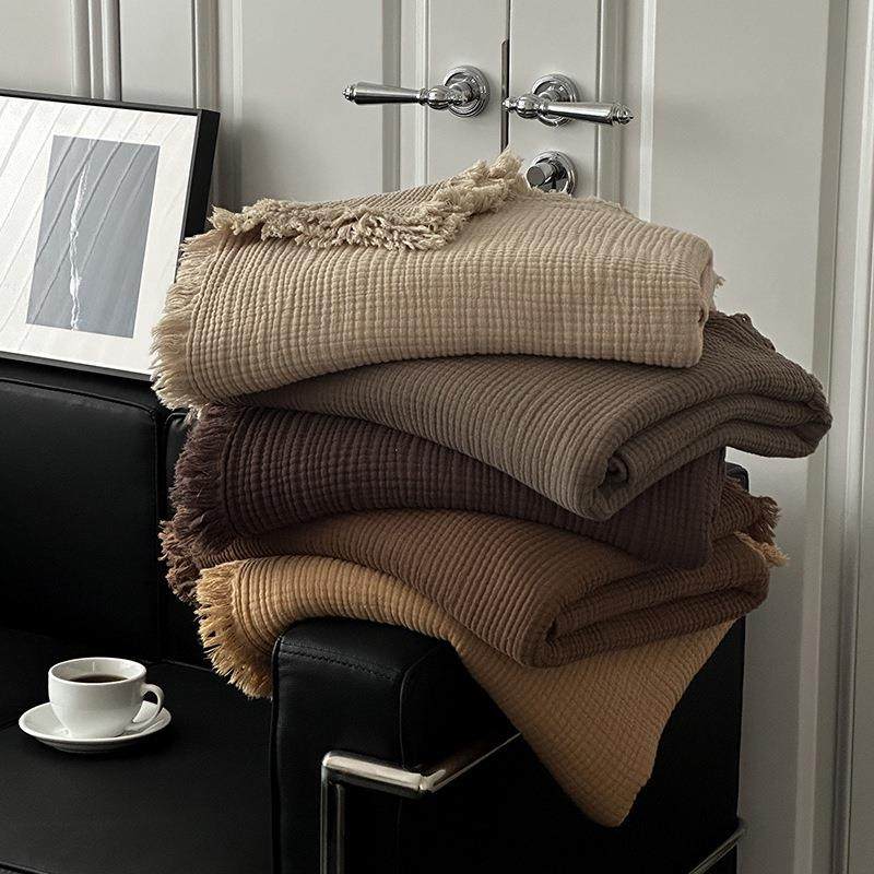 美拉色系全棉午四层纱布毯子523256纯棉德毯子流苏毯沙盖毯发办公,床上用品,休闲毯/毛毯/绒毯,淘宝优惠券,粉丝福利购,淘宝优惠卷