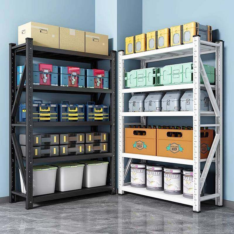 仓储202408-L型货架置物架多层落地市展示架库家用收纳架超轻仓中