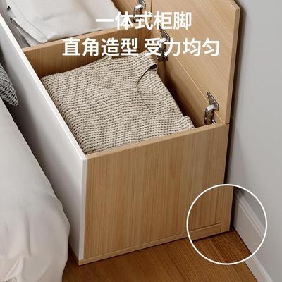 榻靠墙夹缝榻米缝头隙床柜吴长CTG-3-25条柜窄柜储柜床尾置重床物