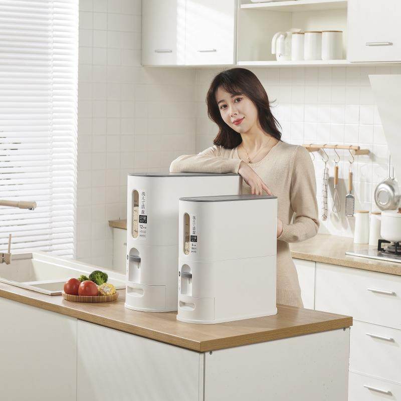 米箱EHT米面米家用1日式装防潮防虫2桶塑料kg自动计量6KG米缸储物,家装主材,米桶,淘宝优惠券,粉丝福利购,淘宝优惠卷