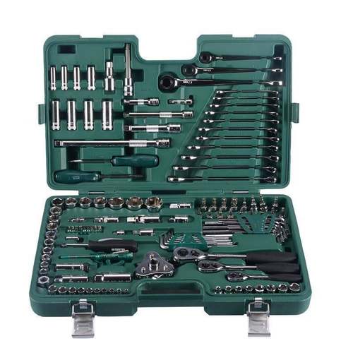 世达汽车维修工具组套公英制棘轮扳手套筒汽修汽保组合套装09014A