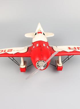 美模式吉复比R-2竞赛飞机型艺古怀旧铁客厅橱窗柜收无品牌/藏装饰