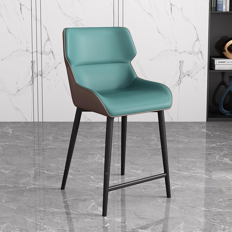 6加A981550CM厘米坐高奢轻靠导岛吧台椅子背餐椅高脚简约家用凳子