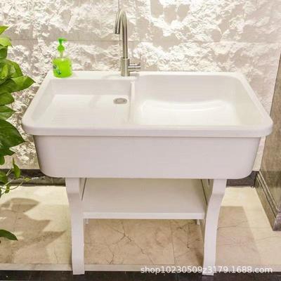 英石DIGE洗衣池带搓板室内石外阳水台大理石洗衣槽一体台槽盆石英