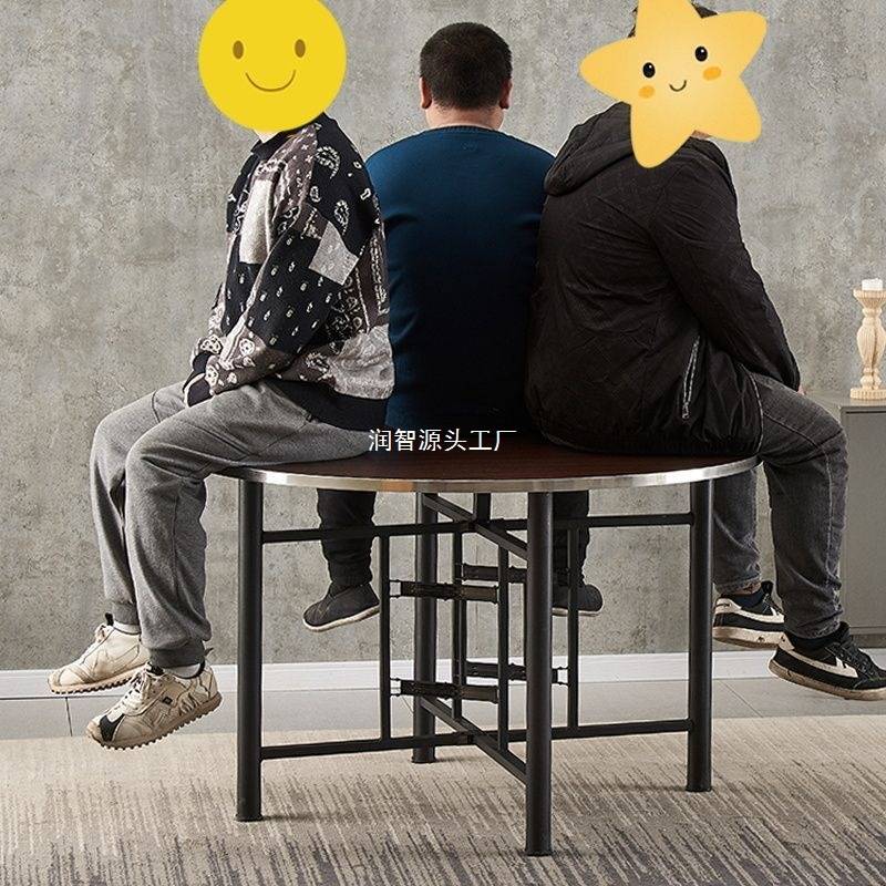 实木餐桌圆形大圆桌家用小户型吃饭桌子旋转盘圆桌面板单独圆桌面