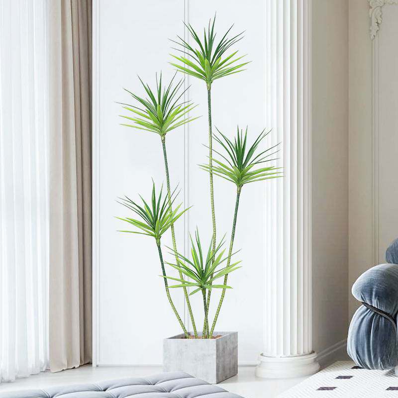 假植物龙舌兰客厅摆件仿真绿植龙血树盆栽室内装饰假花盆景摆件树