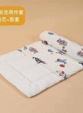 ll儿园睡床小学bbf35887生午床褥垫儿童棉花垫垫被褥幼子婴儿软垫